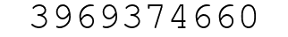 Number 3969374660.