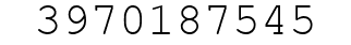 Number 3970187545.