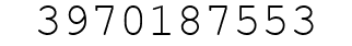 Number 3970187553.