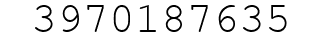 Number 3970187635.