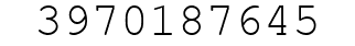 Number 3970187645.