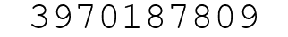 Number 3970187809.