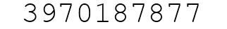 Number 3970187877.