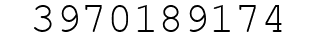 Number 3970189174.