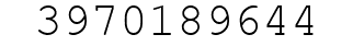 Number 3970189644.