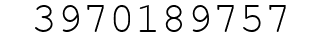 Number 3970189757.