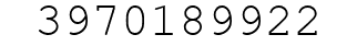 Number 3970189922.