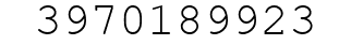 Number 3970189923.