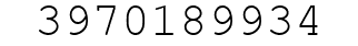 Number 3970189934.