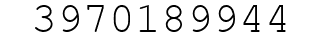 Number 3970189944.