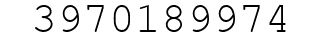 Number 3970189974.