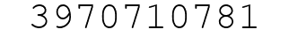 Number 3970710781.