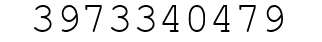 Number 3973340479.