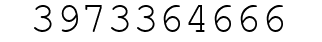 Number 3973364666.