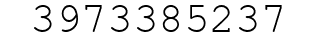 Number 3973385237.