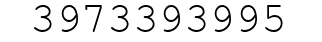 Number 3973393995.