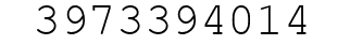 Number 3973394014.