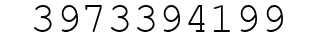 Number 3973394199.