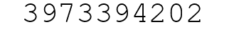 Number 3973394202.
