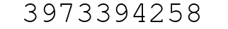 Number 3973394258.