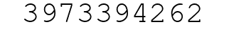 Number 3973394262.
