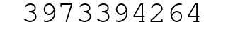 Number 3973394264.