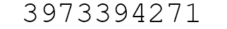 Number 3973394271.