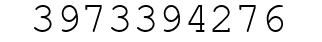 Number 3973394276.
