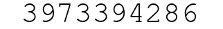 Number 3973394286.