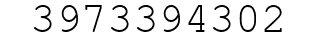 Number 3973394302.