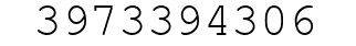 Number 3973394306.