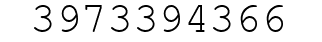 Number 3973394366.
