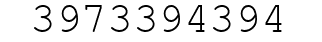 Number 3973394394.