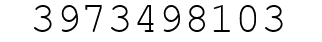 Number 3973498103.