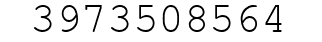 Number 3973508564.