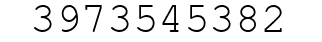 Number 3973545382.