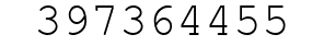 Number 397364455.