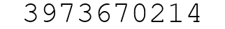 Number 3973670214.