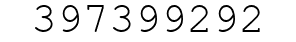 Number 397399292.