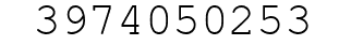 Number 3974050253.