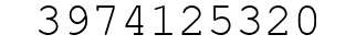 Number 3974125320.