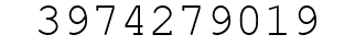 Number 3974279019.
