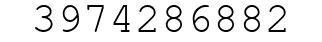Number 3974286882.