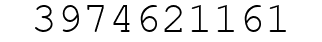 Number 3974621161.