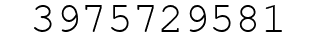 Number 3975729581.