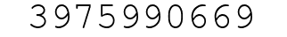 Number 3975990669.