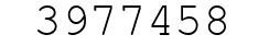 Number 3977458.