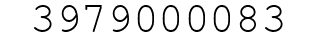 Number 3979000083.