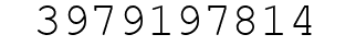Number 3979197814.