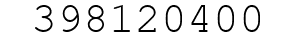 Number 398120400.